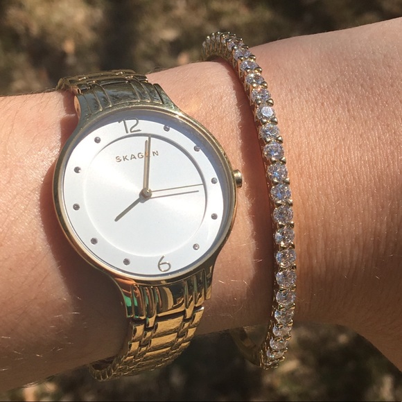 Skagen Accessories - Skagen Gold-tone watch